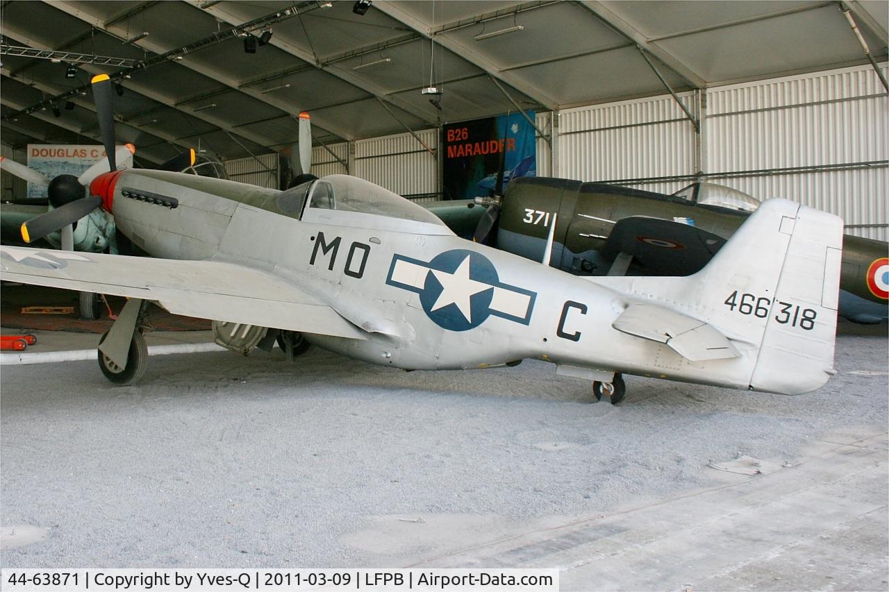 44-63871, 1944 North American P-51D Mustang C/N 122-31597 (N9722F), North American P-51D Mustang, Air & Space Museum Paris-Le Bourget (LFPB-LBG)