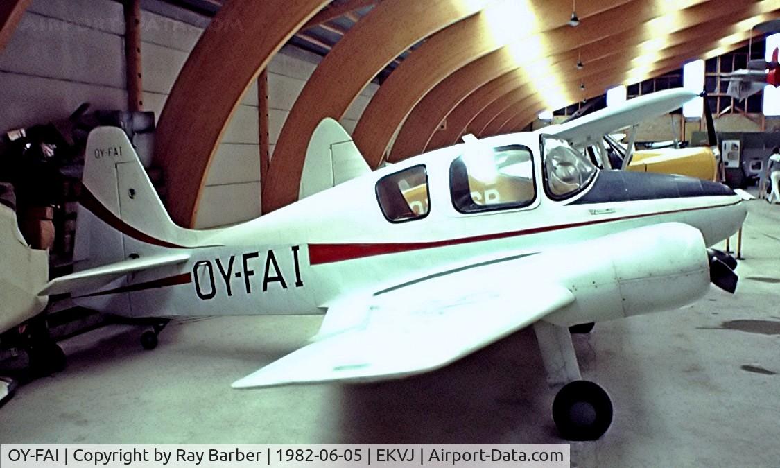 OY-FAI, 1969 Hollaender HT.1 C/N 1, Hollaender HT.1 [1] Stauning~OY 05/06/1982 . From a slide.