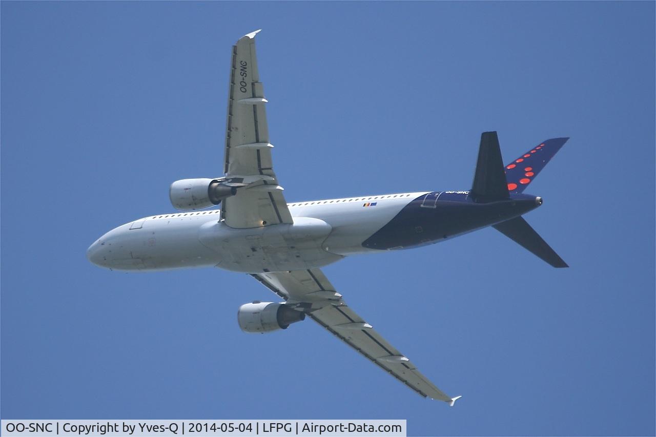 OO-SNC, 2002 Airbus A320-214 C/N 1797, Brussels Airlines Airbus A320-214, Take off rwy 27L, Roissy Charles De Gaulle airport (LFPG-CDG)