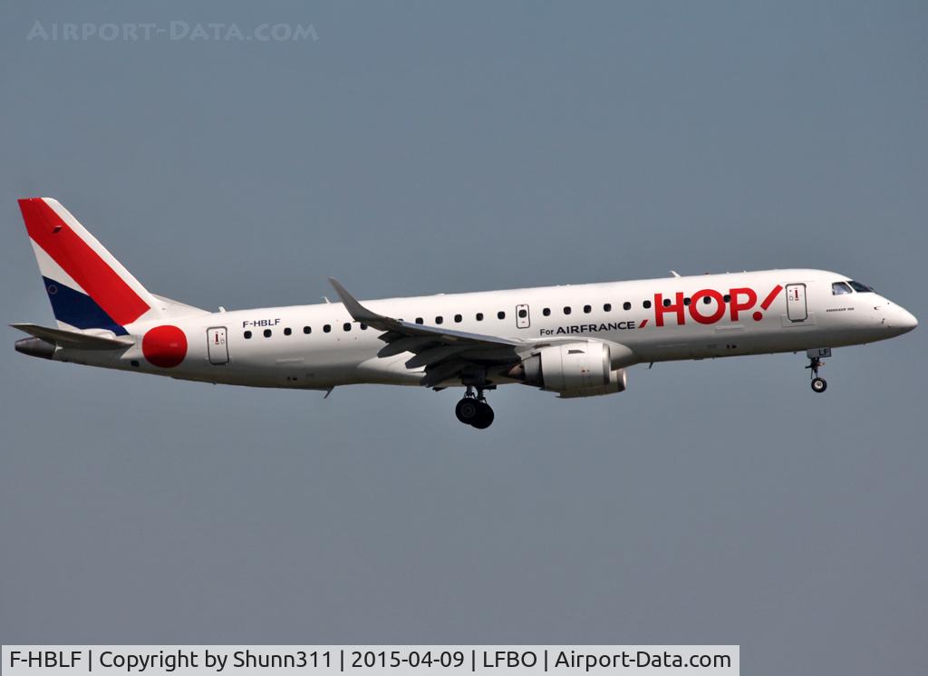 F-HBLF, 2008 Embraer 190AR (ERJ-190-100IGW) C/N 19000158, Landing rwy 14L