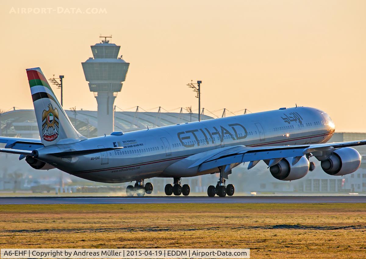 A6-EHF, 2007 Airbus A340-642X C/N 837, Arriving from Abu Dhabi.