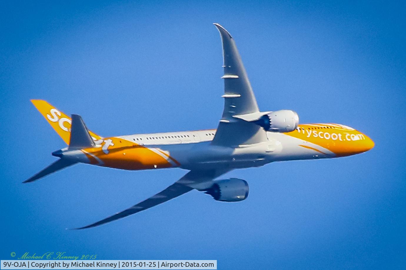 9V-OJA, 2014 Boeing 787-9 Dreamliner C/N 37112, Flying near Kent WA
