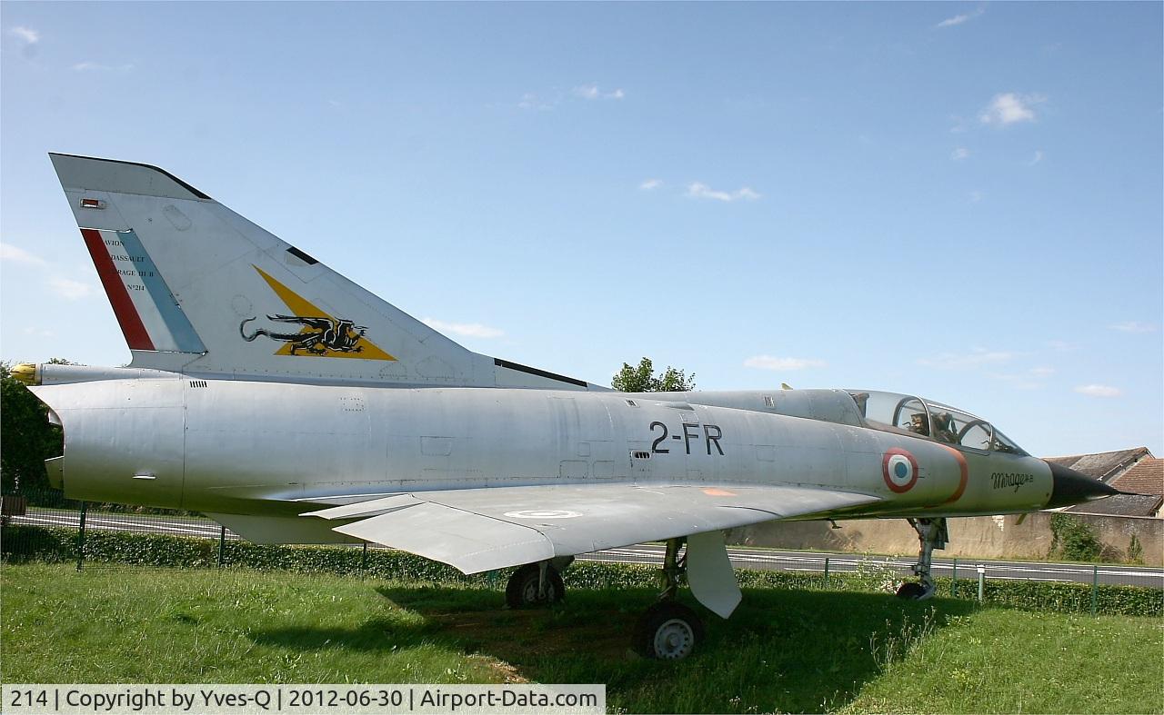 214, Dassault Mirage IIIB C/N 214, Dassault Mirage IIIB (2-FR), preserved by Association des Avions Anciens at Avord