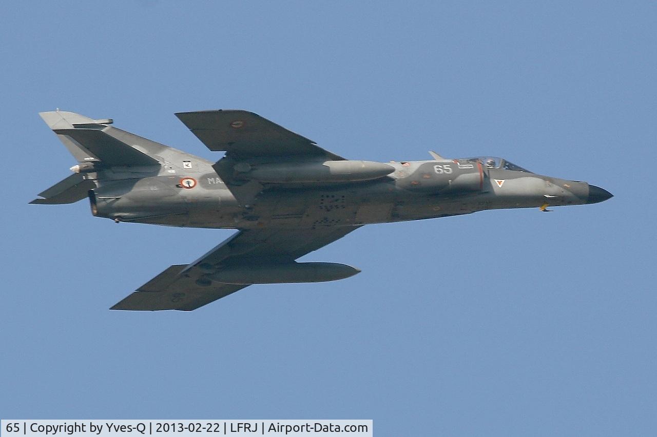 65, Dassault Super Etendard C/N 79, Dassault Super Etendard M (SEM), Training flight over Landivisiau Naval Air Base (LFRJ)