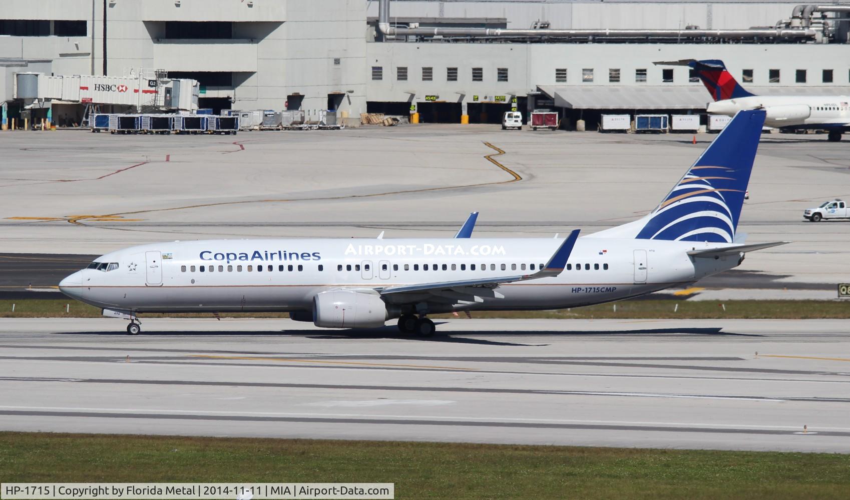 HP-1715, 2010 Boeing 737-8V3 C/N 40361, Copa 737-800