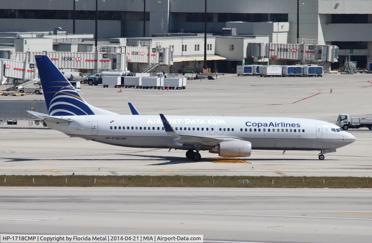 HP-1718CMP, 2011 Boeing 737-8V3 C/N 38139, Copa 737-800