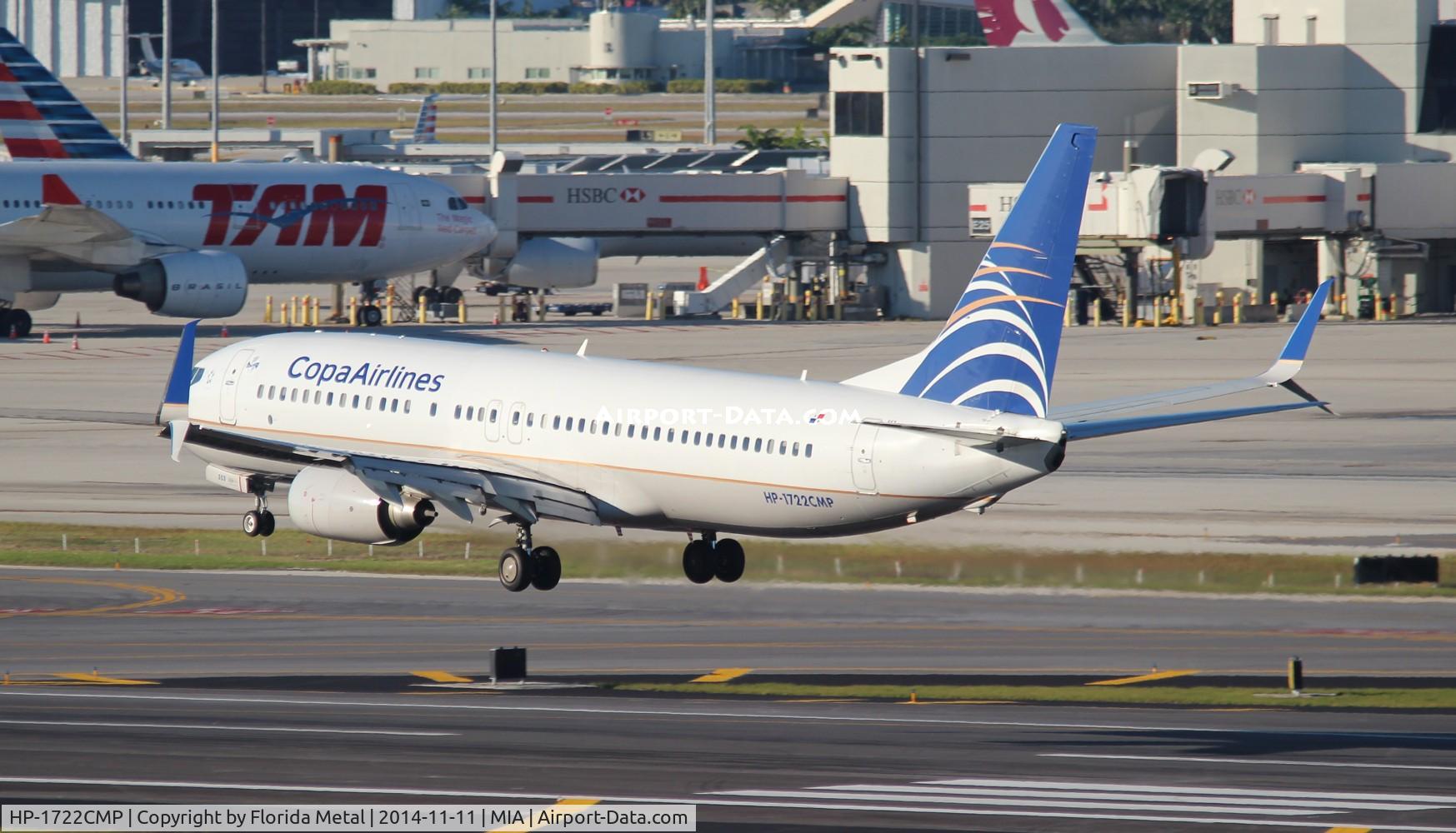 HP-1722CMP, 2011 Boeing 737-8V3 C/N 38100, Copa 737-800