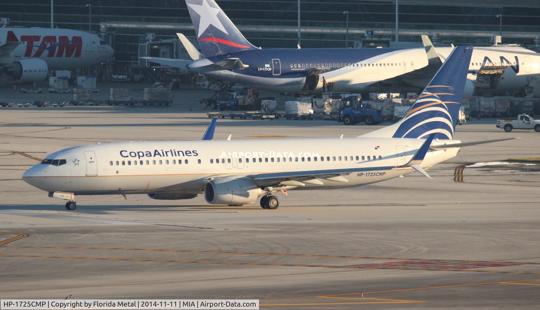 HP-1725CMP, 2011 Boeing 737-8V3 C/N 38102, Copa 737-800