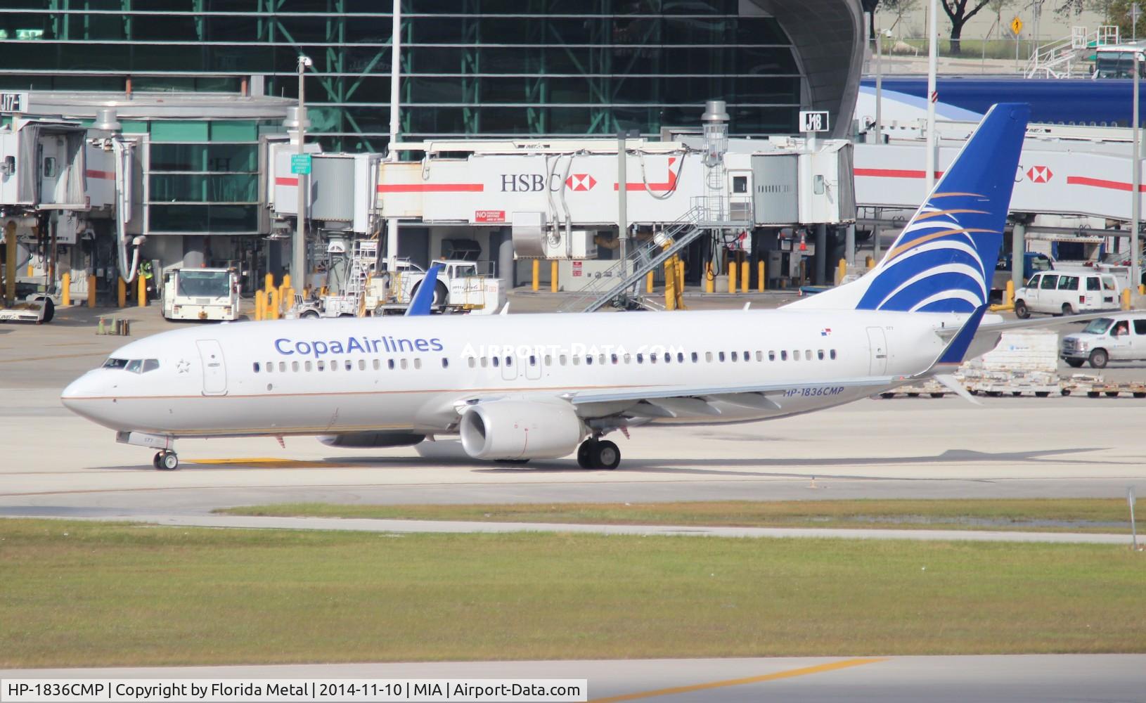 HP-1836CMP, 2014 Boeing 737-8V3 C/N 40782, Copa 737-800