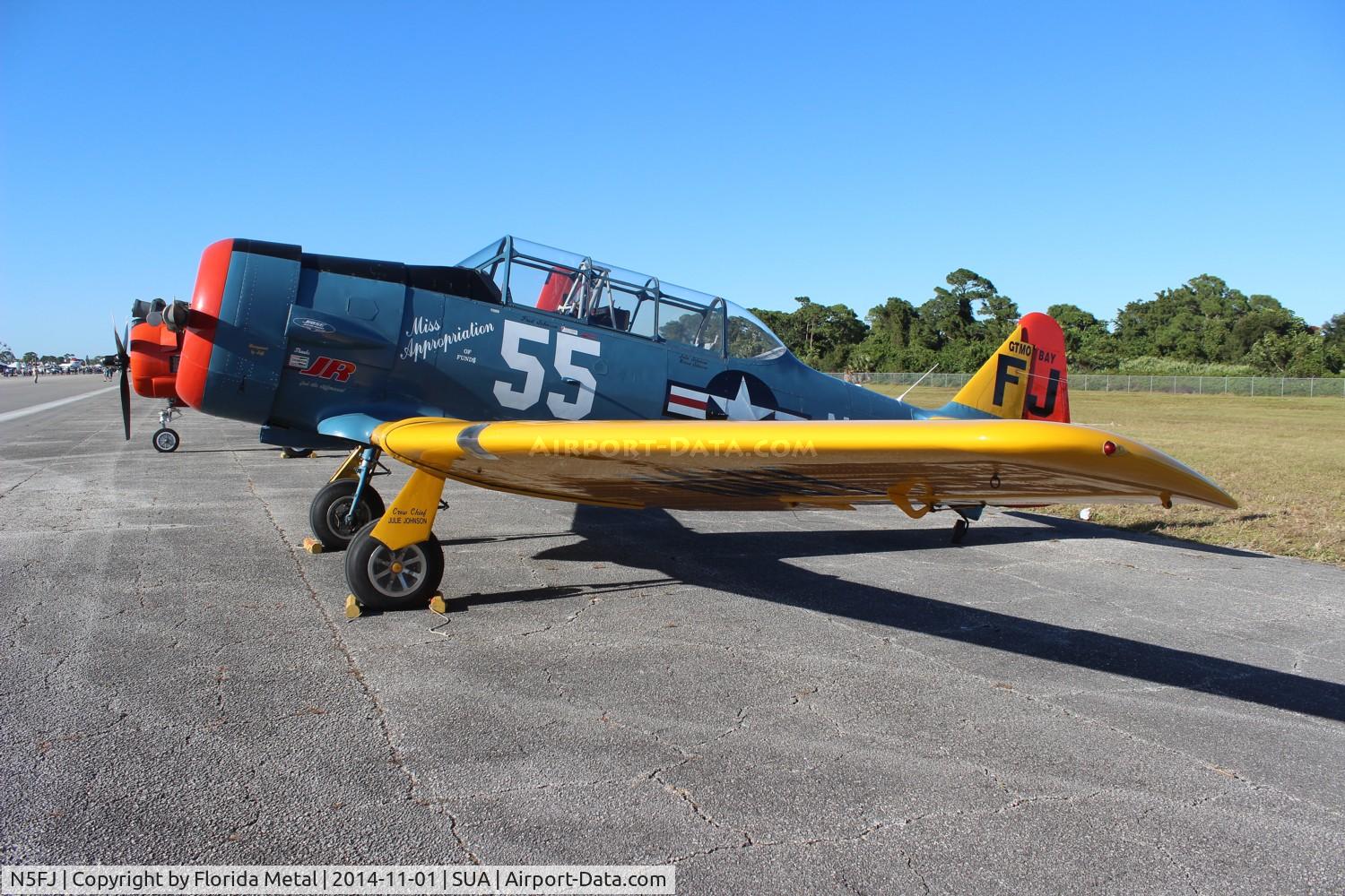 N5FJ, North American AT-6 C/N 88-14705, AT-6 Texan
