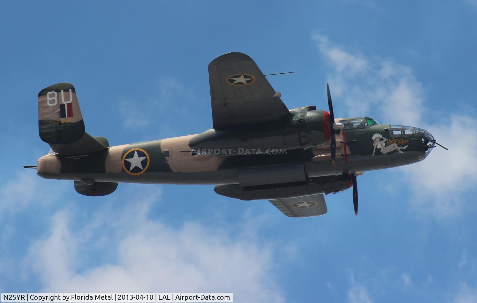 N25YR, 1943 North American TB-25N Mitchell C/N 108-34881, B-25 Yellow Rose