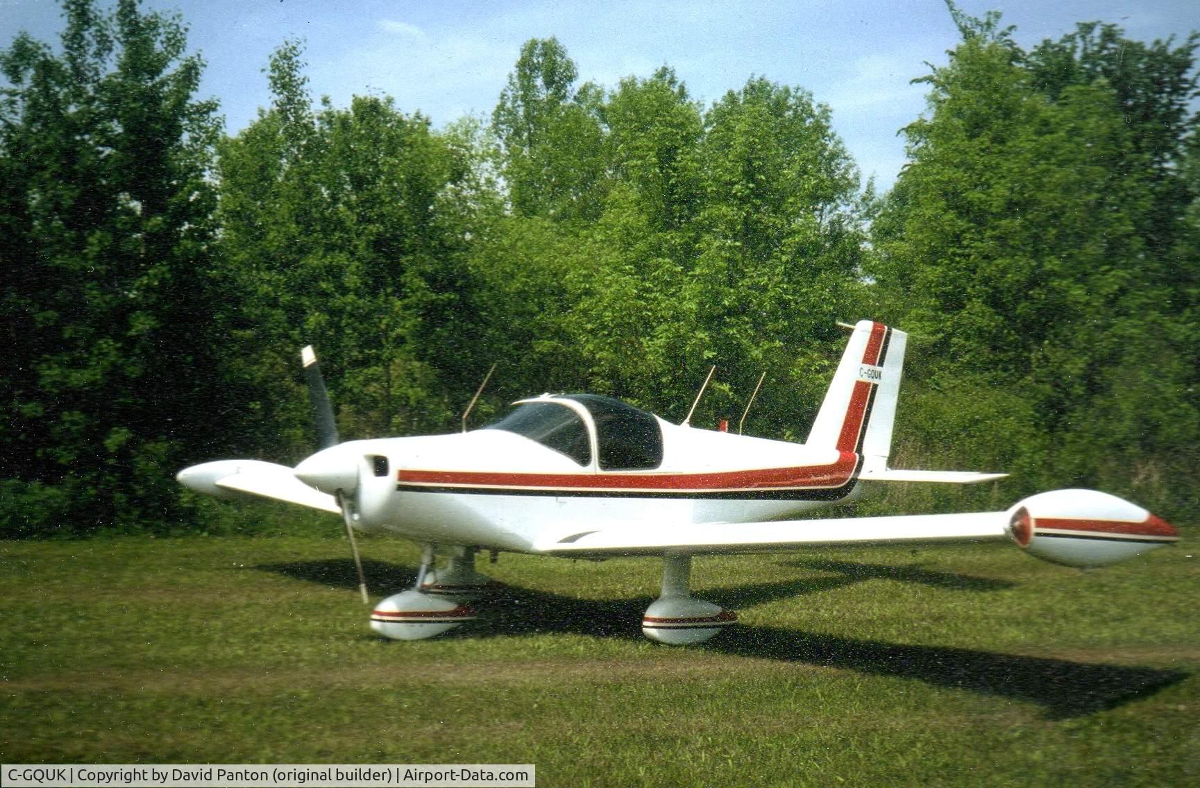 C-GQUK, 1978 Pazmany PL-2 C/N 110, Photo taken at Reece's Corners
airport near Wyoming Ontario
circa 1985 by owner at the time