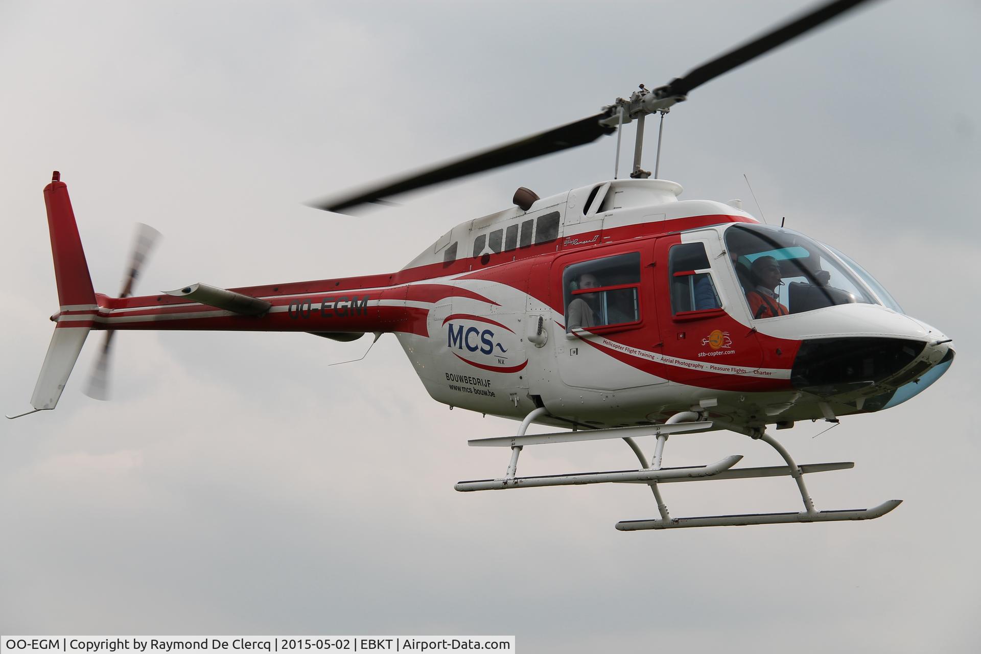 OO-EGM, 1973 Bell 206B JetRanger II C/N 1097, Landing at Wevelgem.