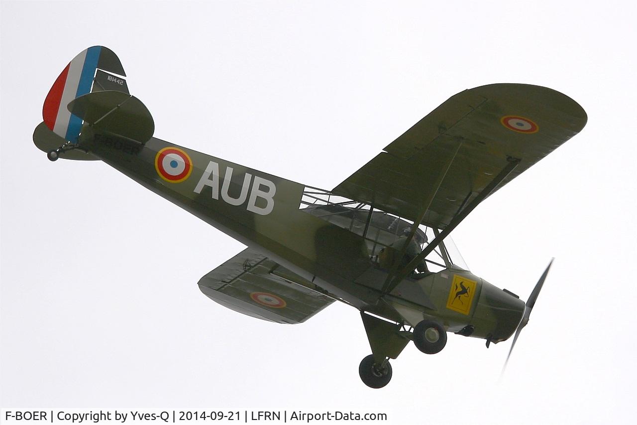 F-BOER, Piper PA-19 Super Cub C/N 181442, Piper PA-19 Super Cub, On display, Rennes-St Jacques airport (LFRN-RNS) Air show 2014