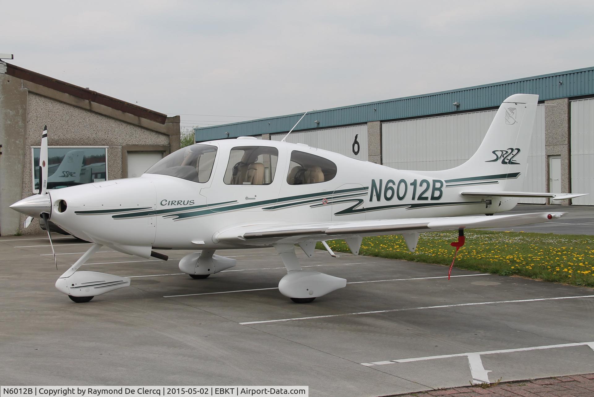 N6012B, 2003 Cirrus SR22 C/N 0598, Parked at Wevelgem.