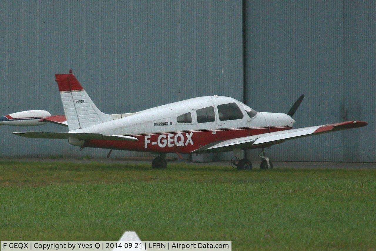 F-GEQX, Piper PA-28-161 Warrior II C/N 28-7716080, Piper PA-28-161 Warrior II, Rennes-St Jacques airport (LFRN-RNS)