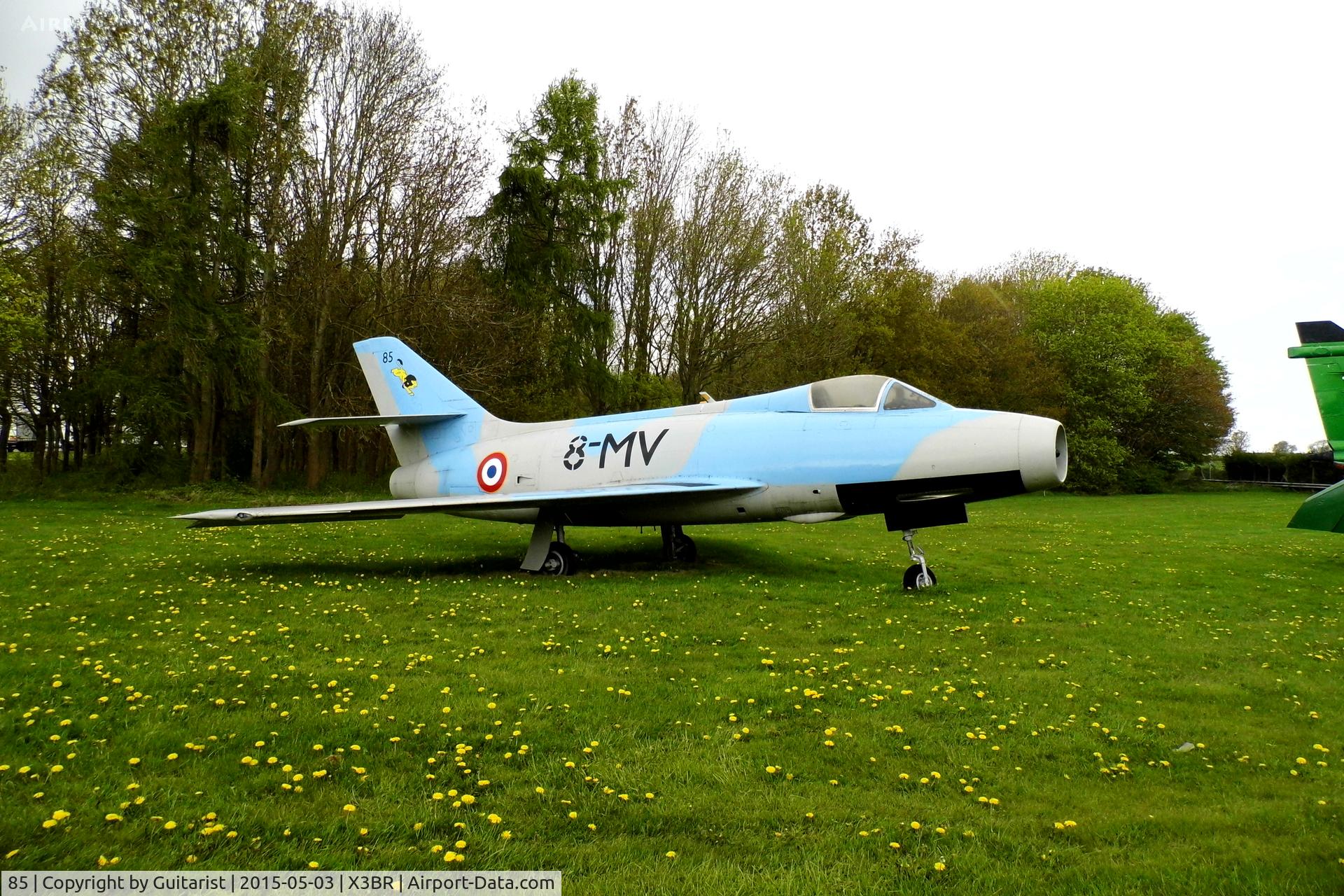 85, Dassault Mystère IVA C/N 85, The third of three gate guards at Bruntingthorpe