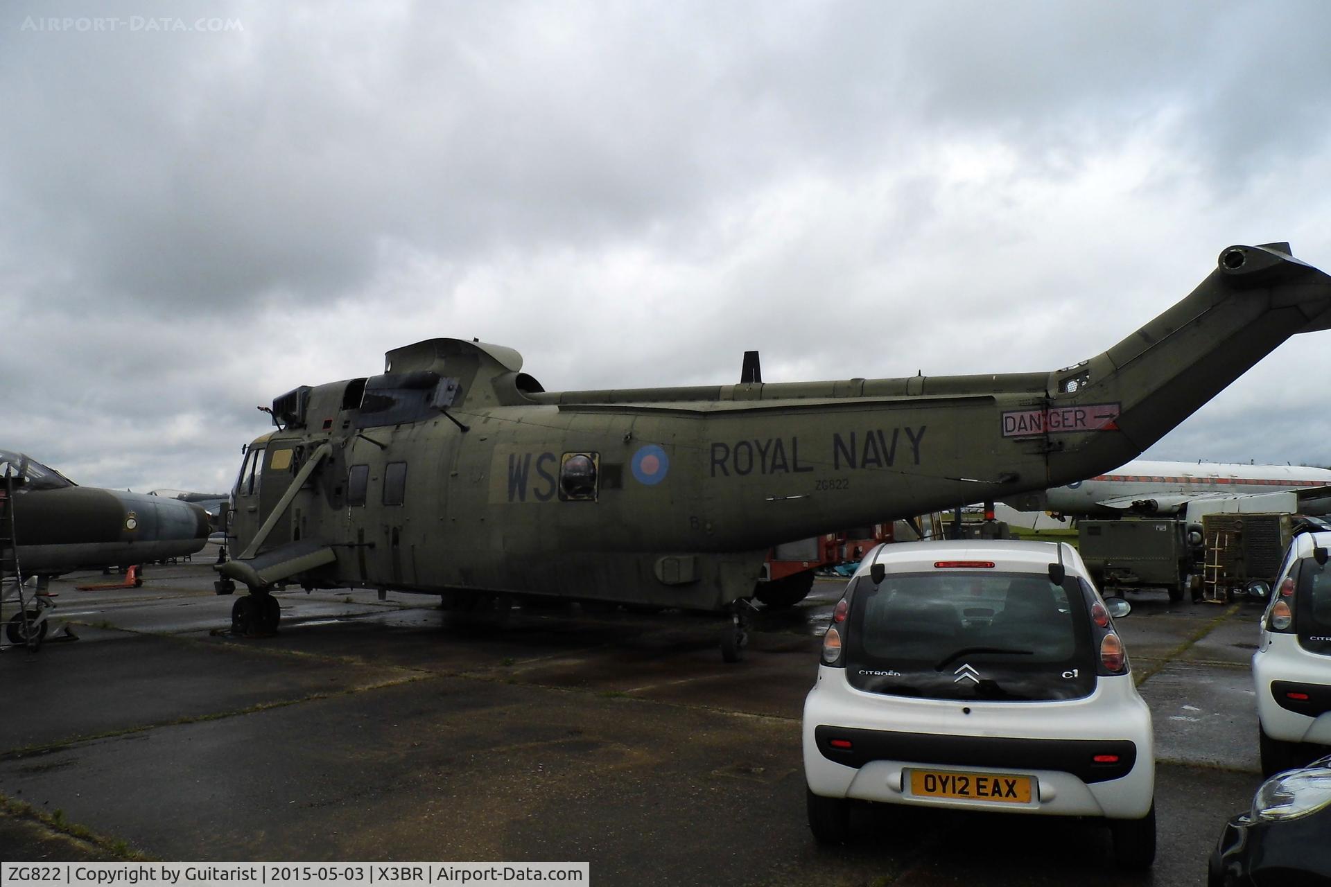 ZG822, 1990 Westland Sea King HC.4 C/N WA1003, At Bruntingthorpe