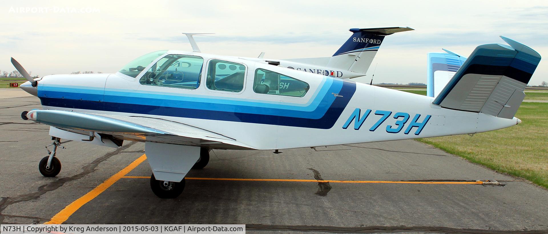 N73H, 1964 Beech S35 Bonanza C/N D-7665, 2015 EAA Chapter 380 Fly-in