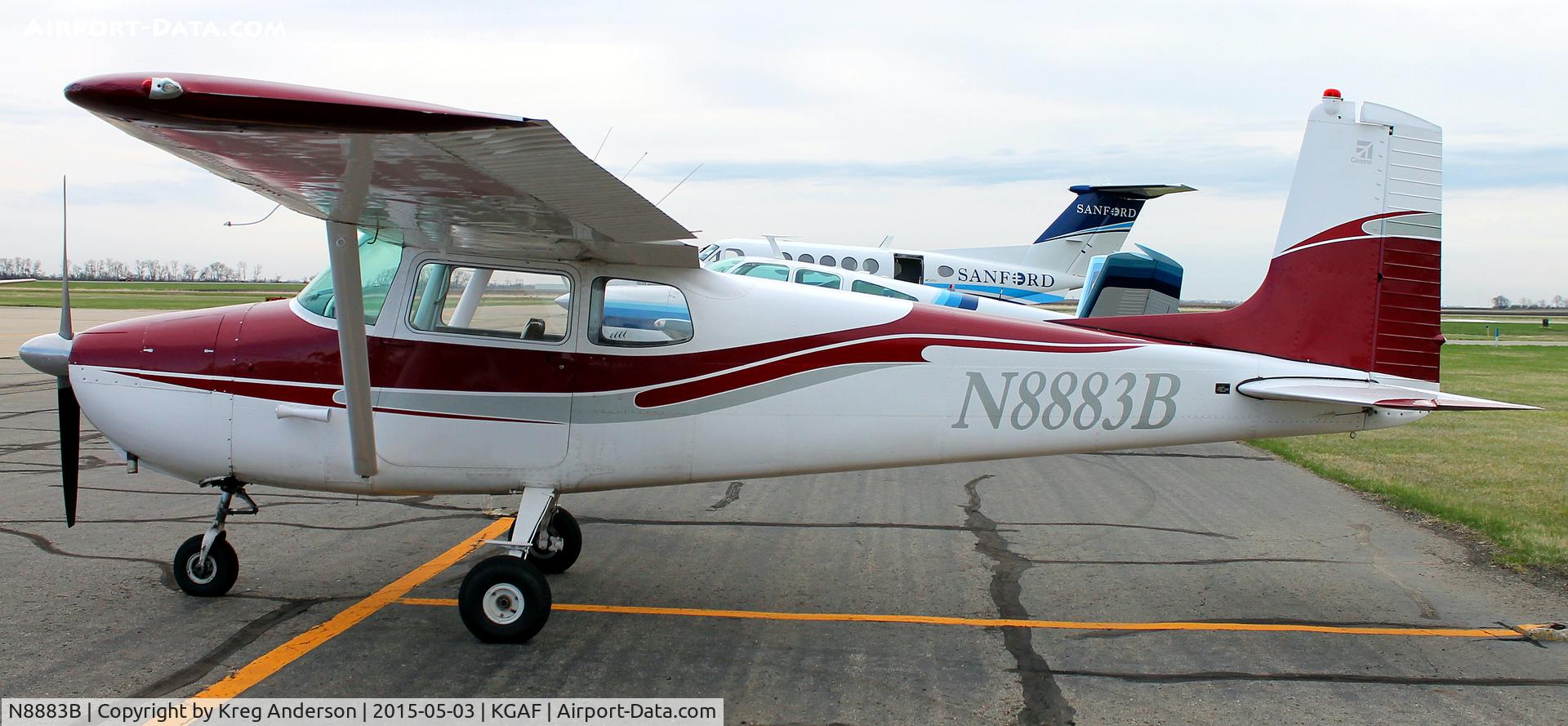 N8883B, 1958 Cessna 172 C/N 36583, 2015 EAA Chapter 380 Fly-in