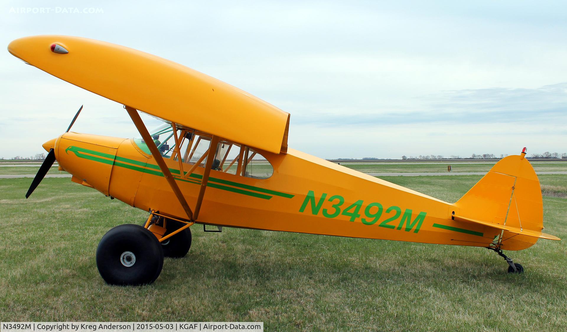 N3492M, 1947 Piper PA-12 Super Cruiser C/N 12-2336, 2015 EAA Chapter 380 Fly-in
