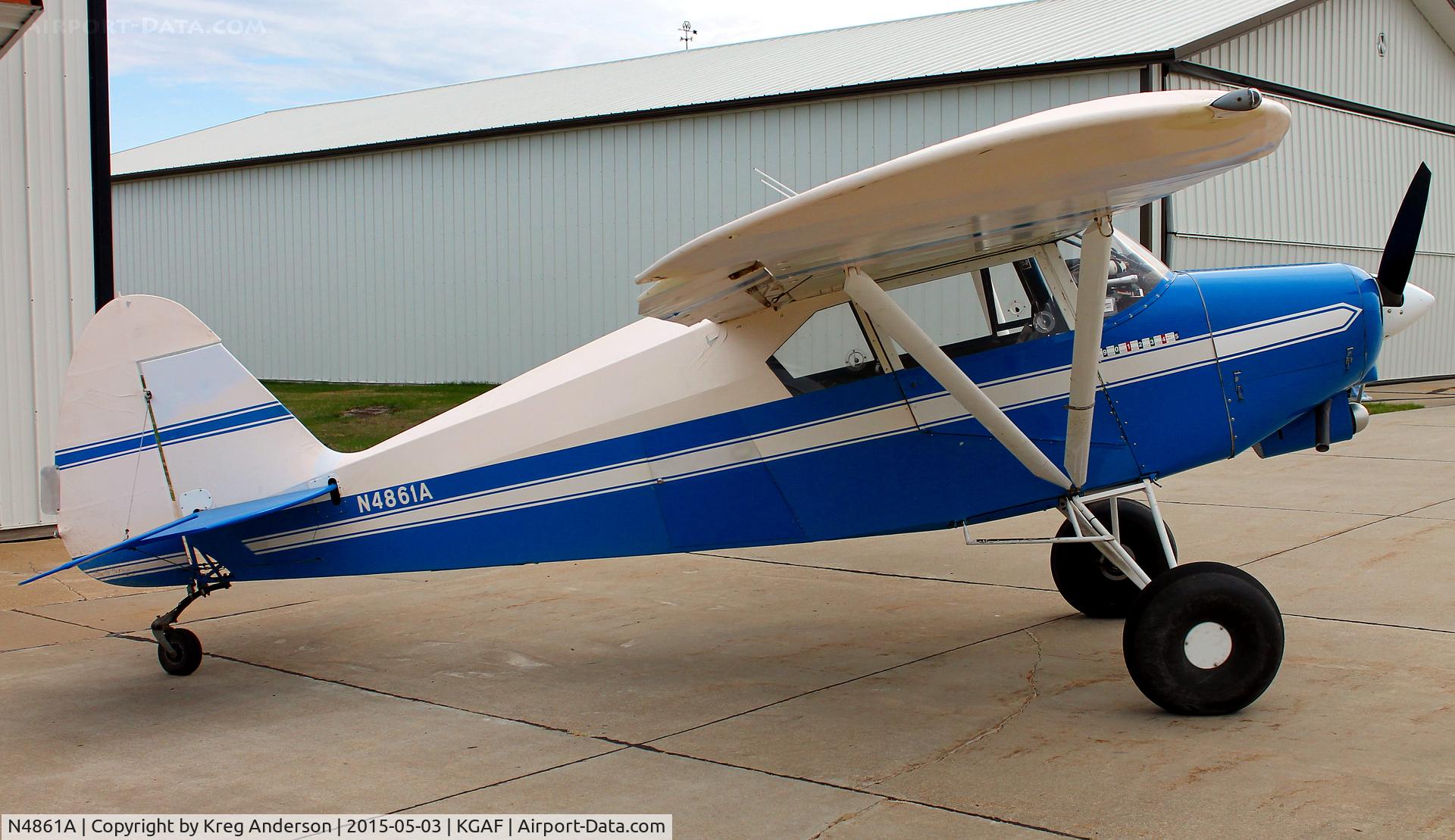 N4861A, 1956 Piper PA-22-150 C/N 22-4020, 2015 EAA Chapter 380 Fly-in