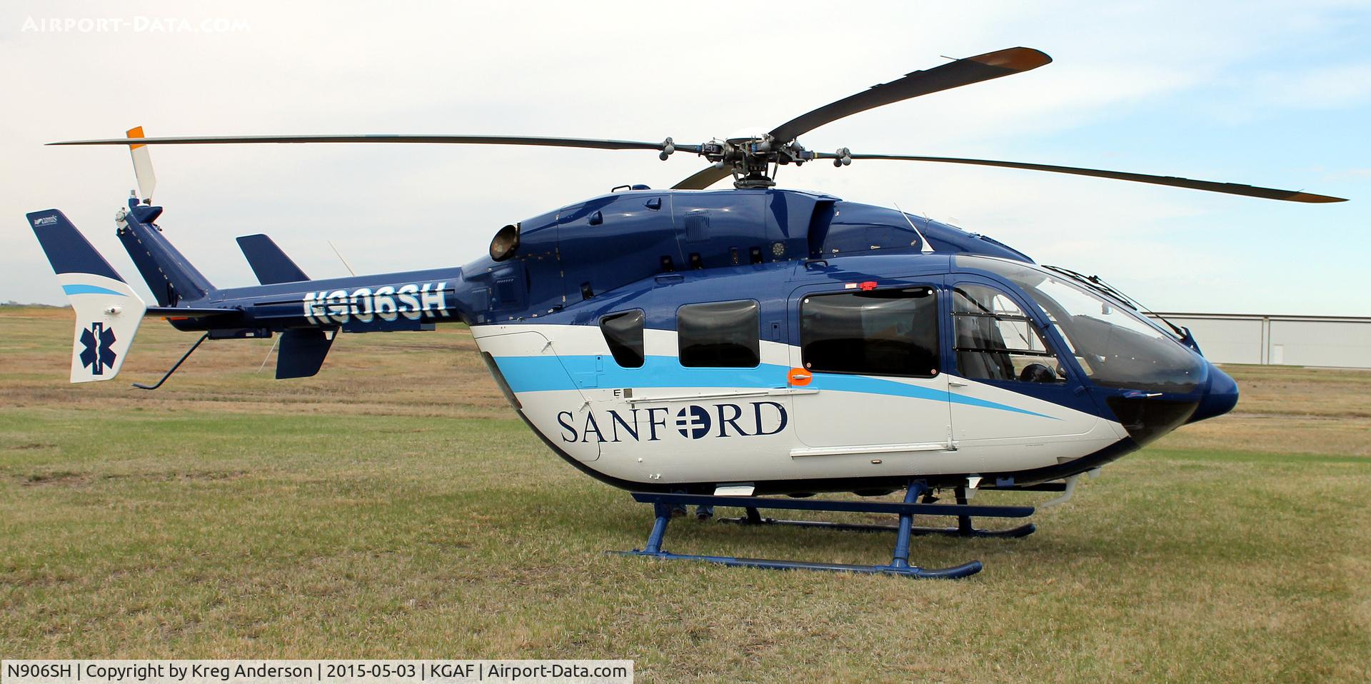 N906SH, Eurocopter-Kawasaki EC-145 (BK-117C-2) C/N 9479, 2015 EAA Chapter 380 Fly-in