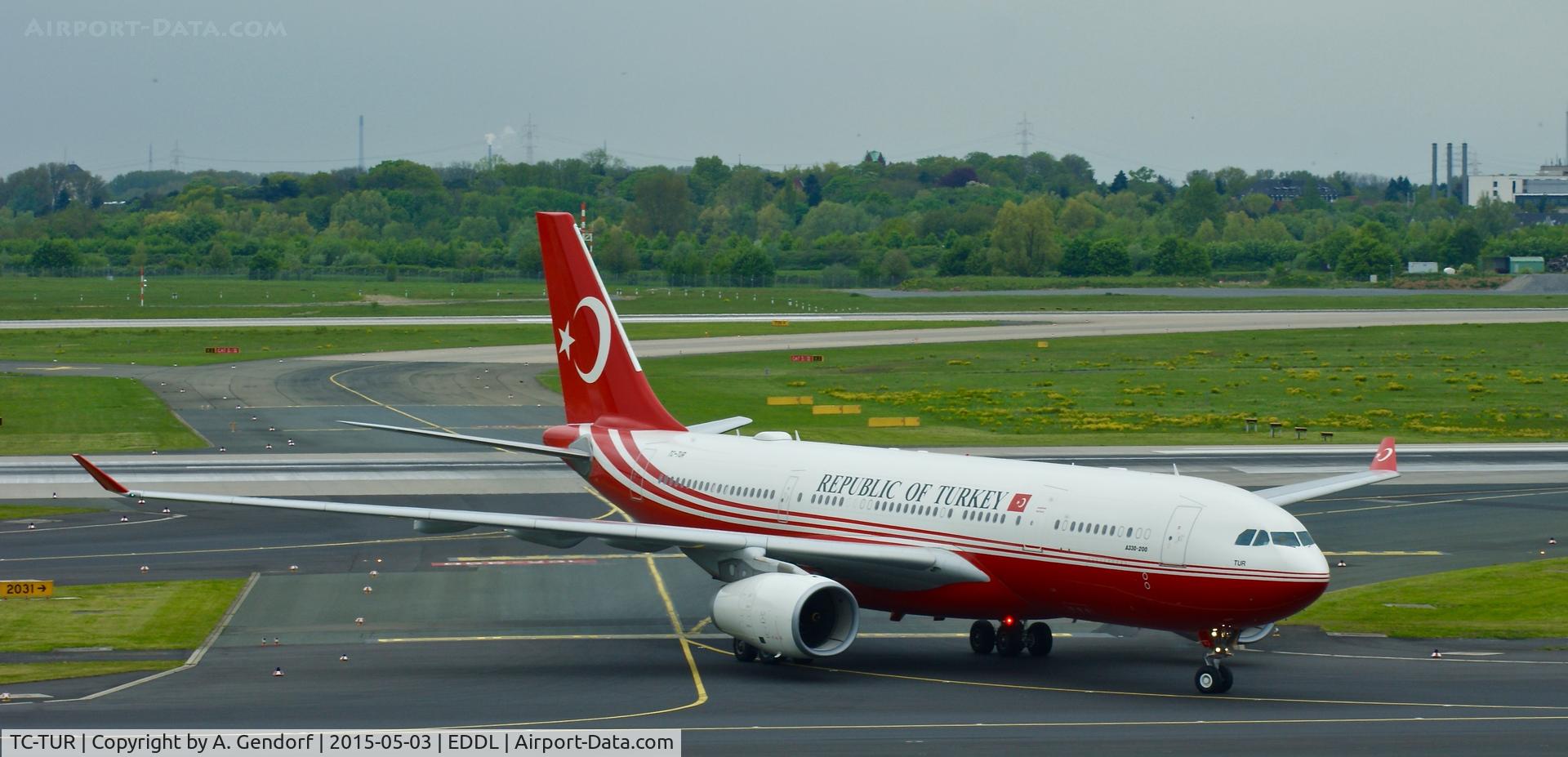 TC-TUR, 2011 Airbus ACJ320 (A320-214/CJ) C/N 1240, Turkey Government, seen here shortly after landing at Düsseldorf Int'l(EDDL)