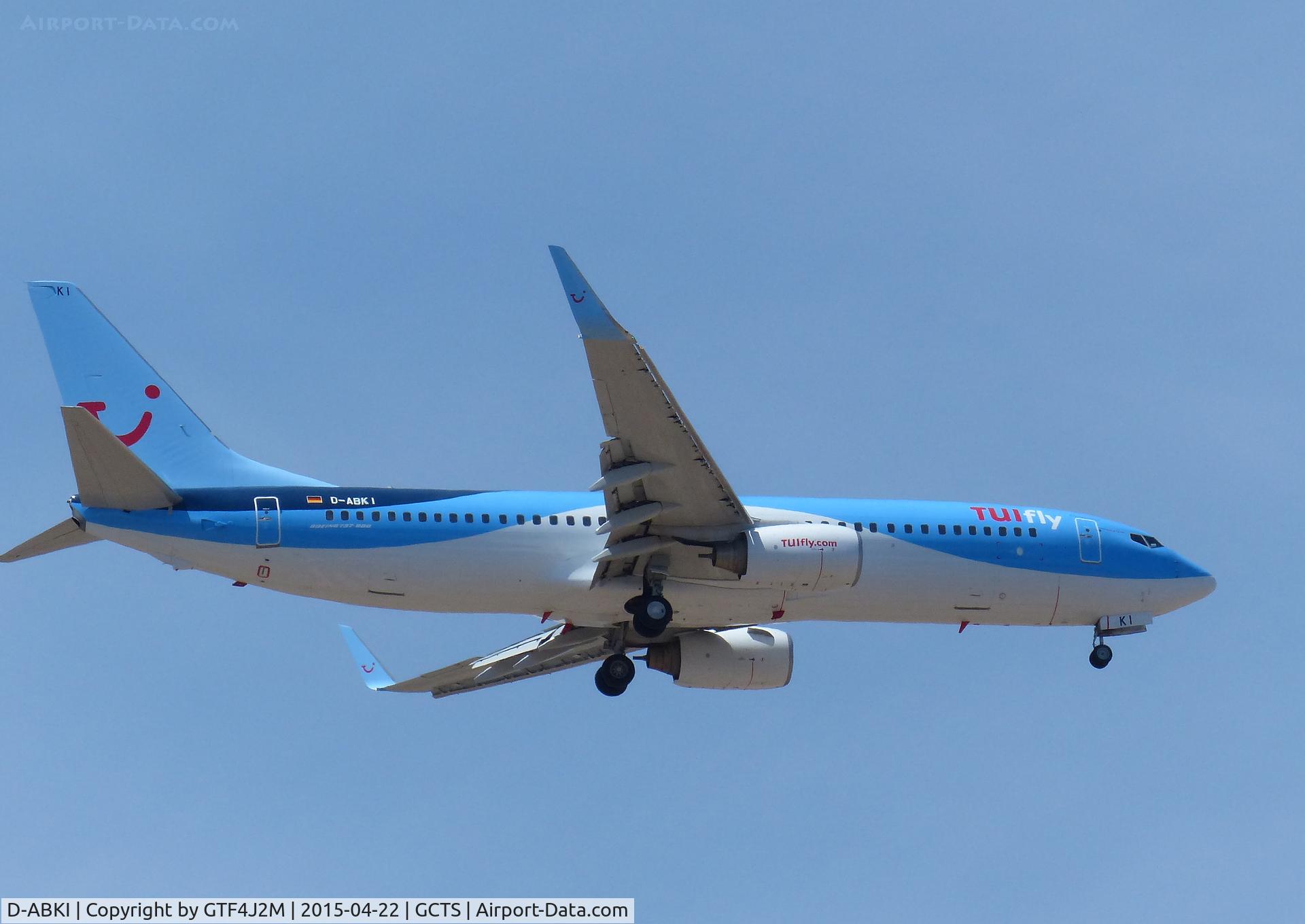 D-ABKI, 2009 Boeing 737-86J C/N 37748, D-ABKI on approach to TFS 22.4.15