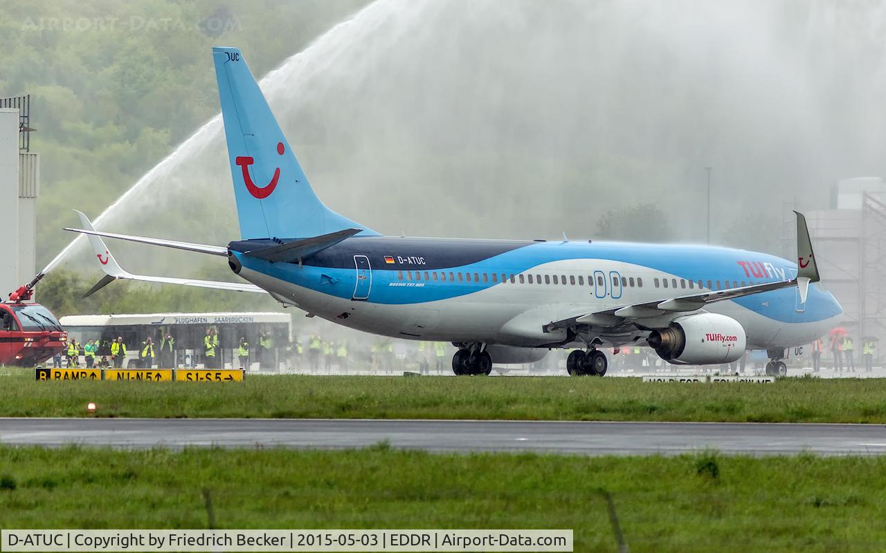 D-ATUC, 2006 Boeing 737-8K5 C/N 34684, welcome TUIfly at Saarbrücken