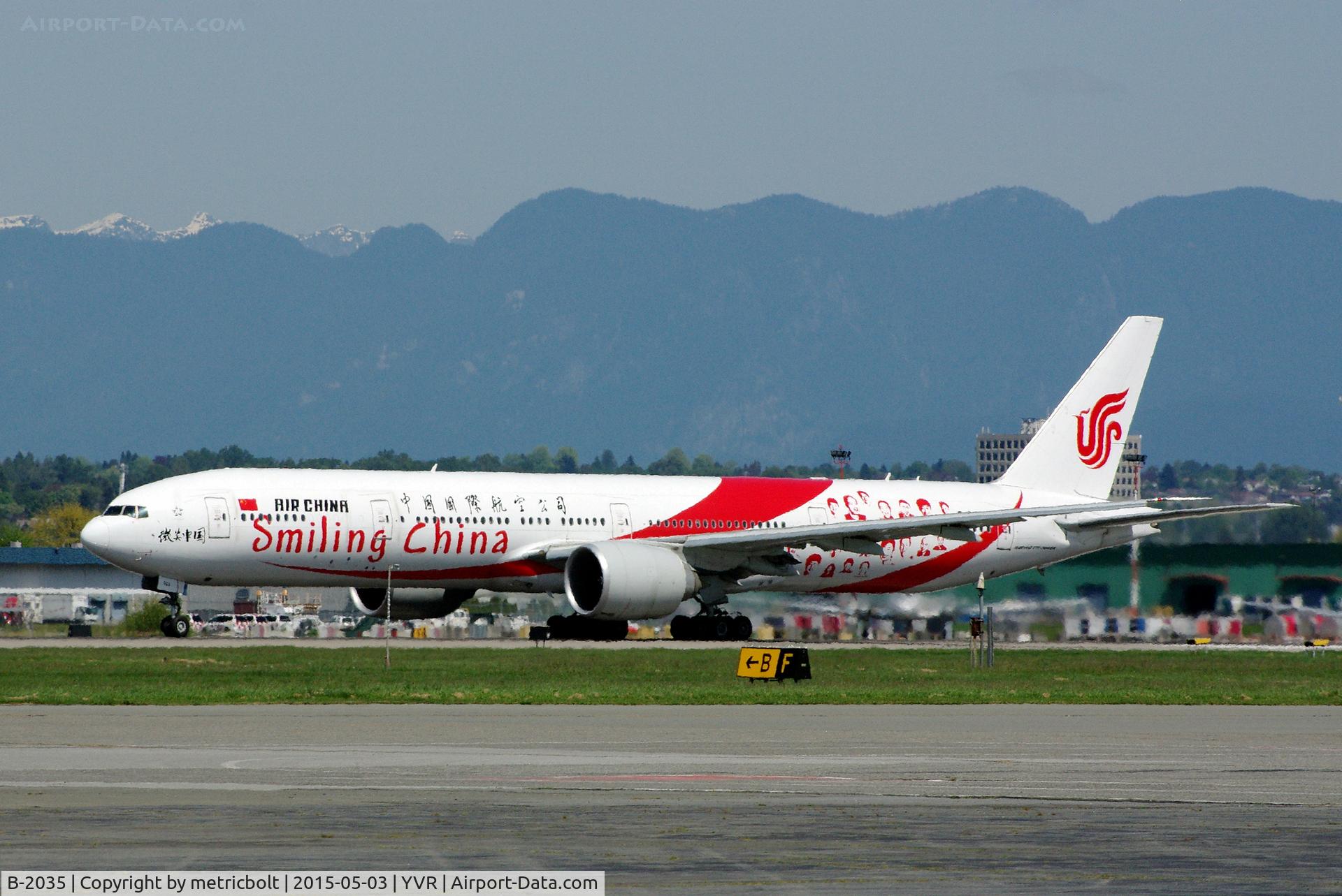 B-2035, 2012 Boeing 777-39L/ER C/N 38674, CA992 to Beijing