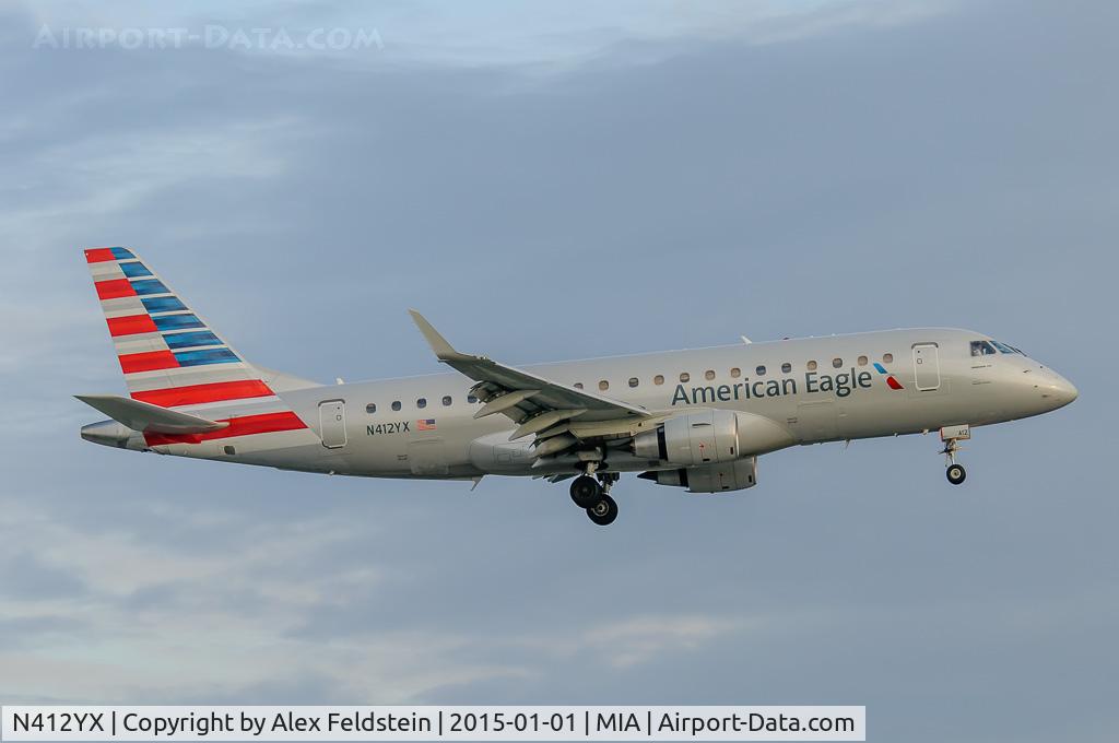N412YX, 2013 Embraer 175LR (ERJ-170-200LR) C/N 17000375, Miami International
