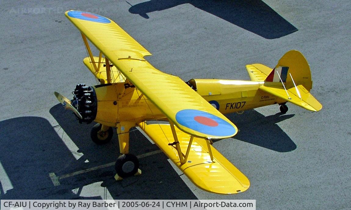 CF-AIU, 1943 Boeing PT-17 Kaydet (A75N1) C/N 75-2180, Boeing Stearman PT-17 Kaydet [75-2180] Hamilton~C 24/06/2005. Marked C-FAIU/FK107.
