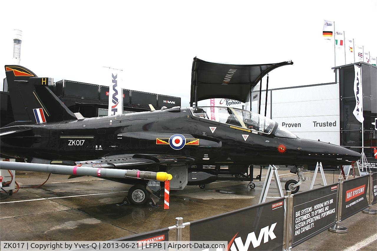 ZK017, 2008 British Aerospace Hawk T2 C/N RT008/1246, British Aerospace Hawk T.2, Static display, Paris-Le Bourget Air Show 2013