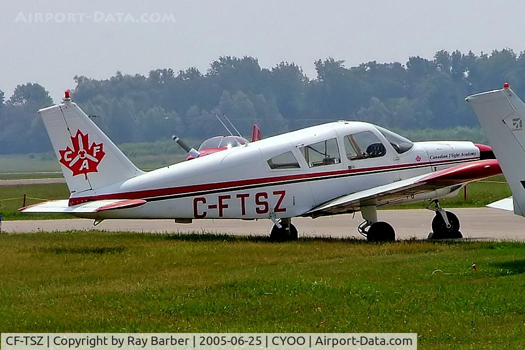 CF-TSZ, 1969 Piper PA-28-180 C/N 28-5750, Piper PA-28-180 Cherokee E [28-5750] (Canadian Flight Academy) Oshawa~C 25/06/2005. Marked C-FTSZ.
