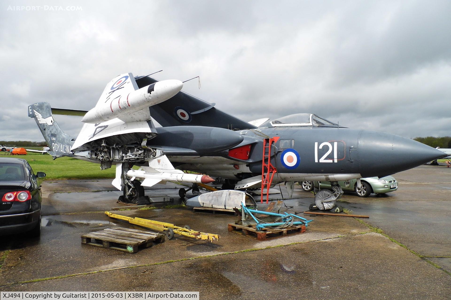 XJ494, 1959 De Havilland DH-110 Sea Vixen FAW.2 C/N 10021, At Bruntingthorpe