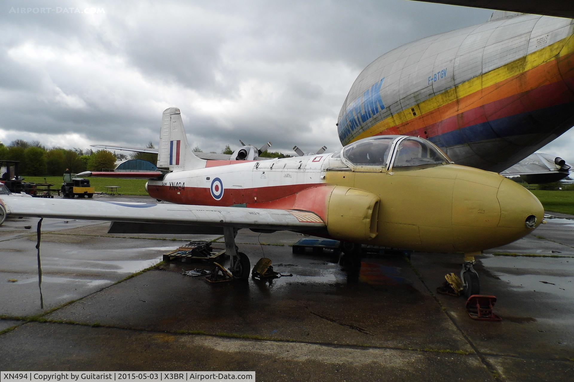 XN494, 1960 Hunting P-84 Jet Provost T.3A C/N PAC/W/10155, At Bruntingthorpe
