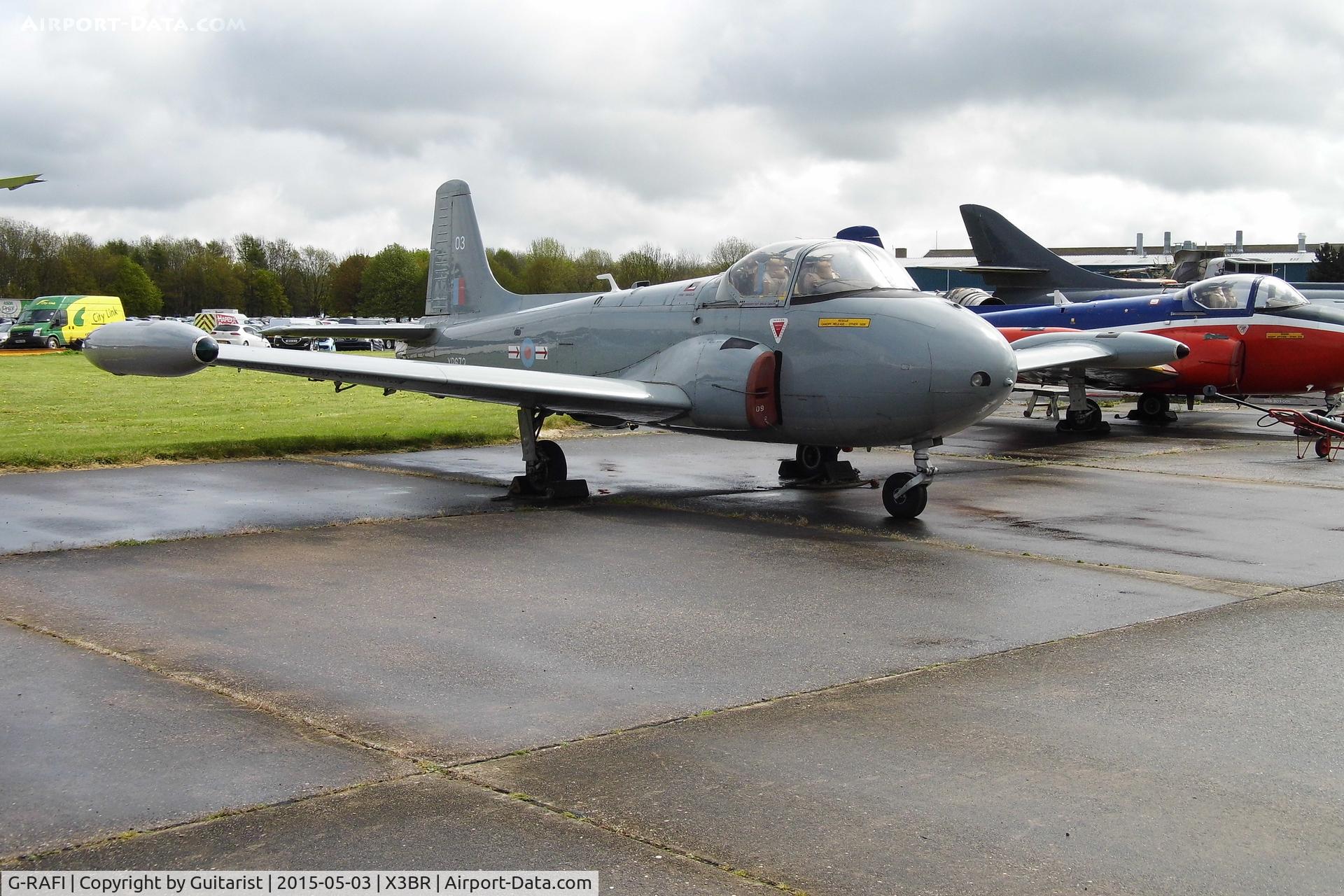 G-RAFI, 1962 BAC 84 Jet Provost T.4 C/N PAC/W/17641,  Showing registration XP672. At Bruntingthorpe