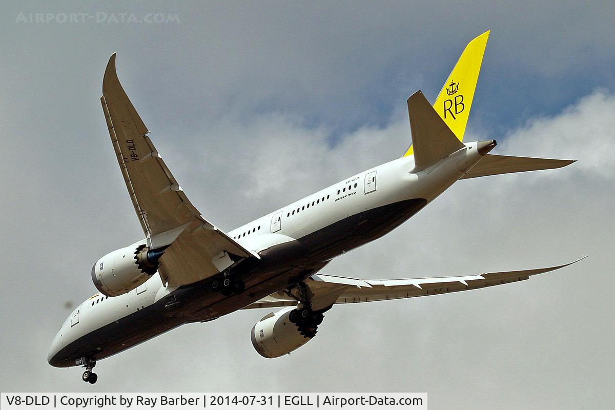 V8-DLD, 2014 Boeing 787-8 Dreamliner C/N 34788, Boeing 787-8 Dreamliner [34788] (Royal Brunei Airlines) Home~G 31/07/2014. On approach 27R.