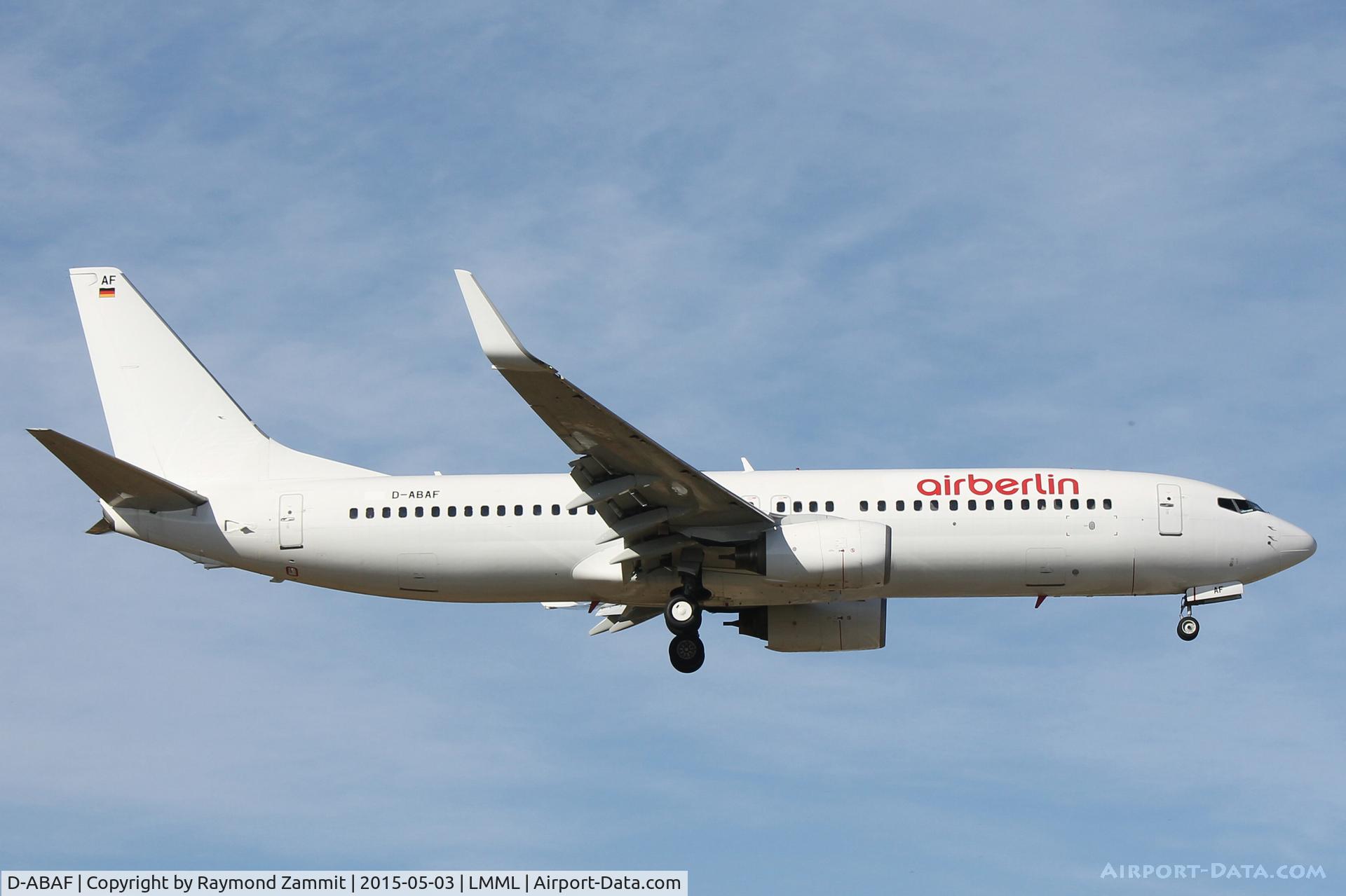 D-ABAF, 2001 Boeing 737-86J C/N 30878, B737-800 D-ABAF Air Berlin
