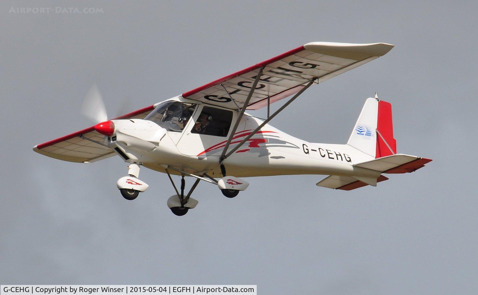 G-CEHG, 2006 Comco Ikarus C42 FB100 C/N 0612-6861, Resident Ikarus C42 departing Runway 22.