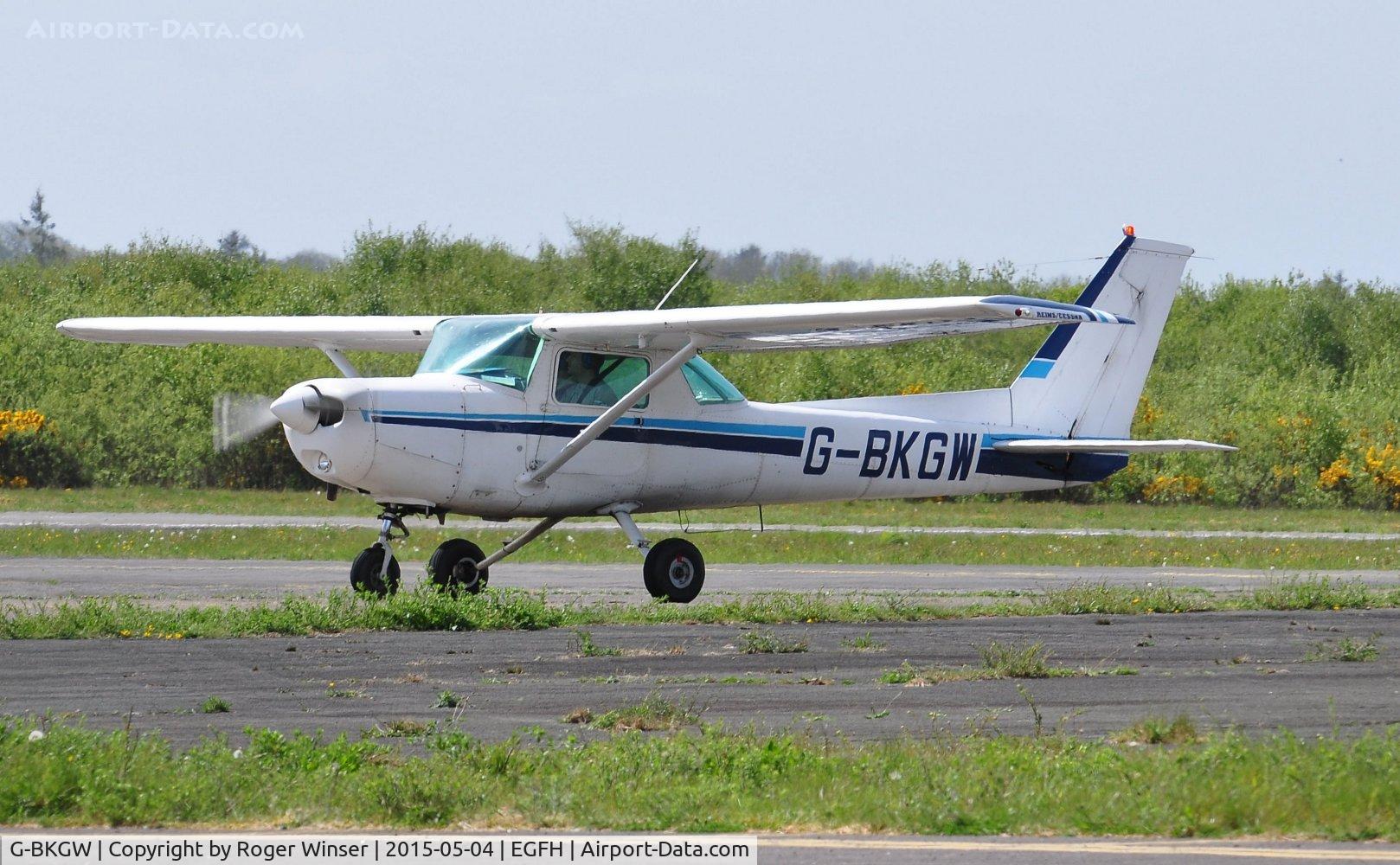 G-BKGW, 1981 Reims F152 C/N 1878, Visiting Reims/Cessna F152 operated by the Leicestershire Aero Club.