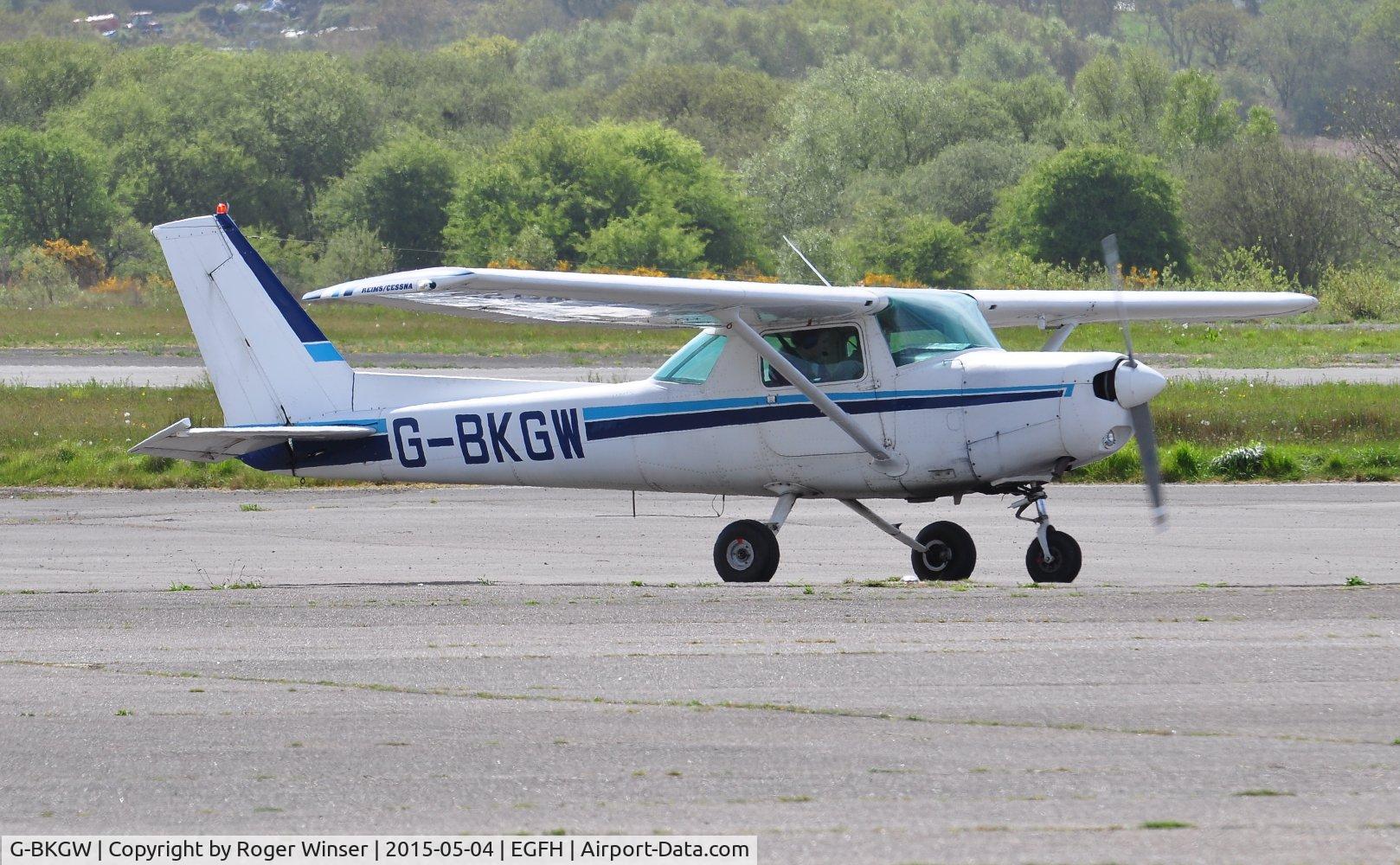 G-BKGW, 1981 Reims F152 C/N 1878, Visiting Reims/Cessna F152 operated by the Leicestershire Aero Club.