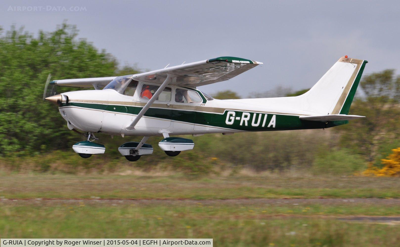 G-RUIA, 1979 Reims F172N Skyhawk C/N 1856, Resident Reims/Cessna Skyhawk operated by Cambrian Flying Club touch and go Runway 22.