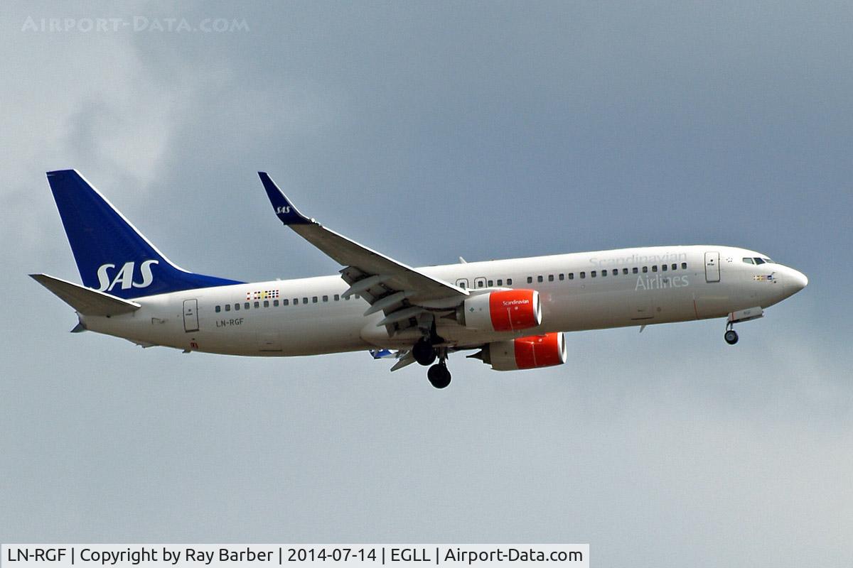 LN-RGF, 2013 Boeing 737-86N C/N 38038, Boeing 737-883 [38038] (SAS Scandinavian Airlines) Home~G 14/07/2014