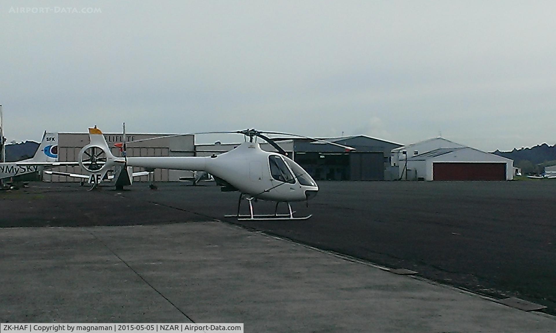 ZK-HAF, Guimbal Cabri G2 C/N 1084, At Ardmore today - not seen by me before