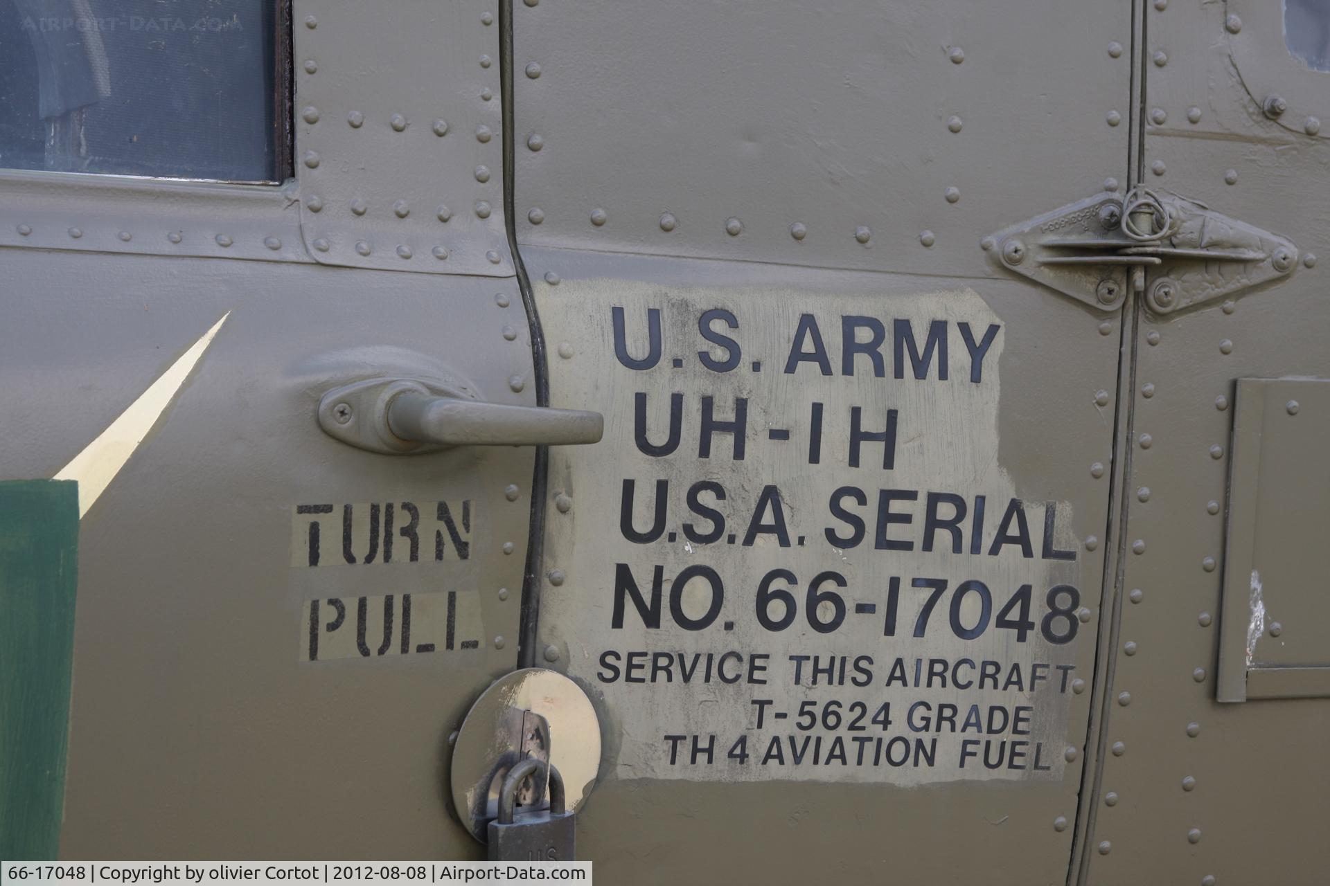 66-17048, 1966 Bell UH-1H Iroquois C/N 9242, ID markings