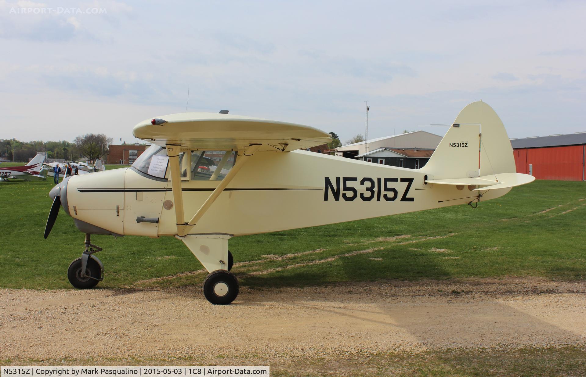 N5315Z, 1961 Piper PA-22-108 Colt C/N 22-9019, Piper PA-22-108