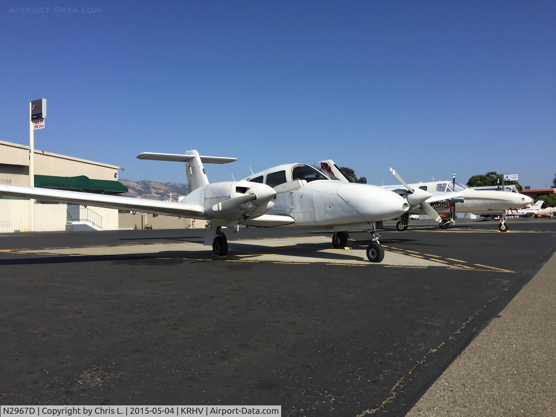 N2967D, 1979 Piper PA-44-180 Seminole C/N 44-7995321, Nice Air's Piper Seminole with a Conquest II next to it.