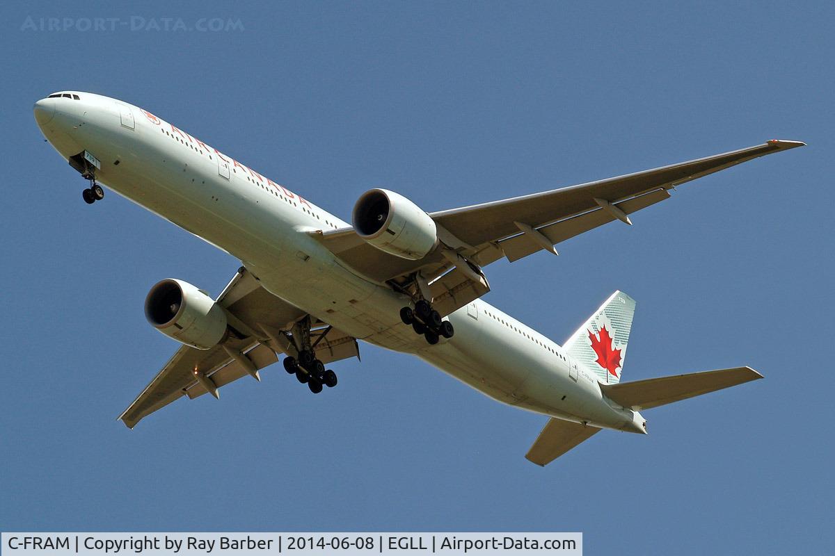 C-FRAM, 2008 Boeing 777-333/ER C/N 35250, Boeing 777-333ER [35250] (Air Canada) Home~G 08/06/2014. On approach 27R.